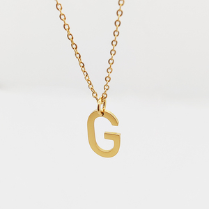 Scritta <span class=keywords><strong>G</strong></span> <span class=keywords><strong>collana</strong></span> Charm collare De Acero inossidabile oro <span class=keywords><strong>lettera</strong></span> Charm in acciaio inox gioielli iniziali <span class=keywords><strong>lettera</strong></span> <span class=keywords><strong>collana</strong></span> - Product Image 1
