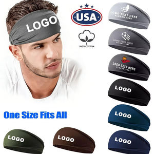 عصابة رأس بشعار مخصص لممارسة الرياضة واللياقة البدنية والجري في الهواء الطلق وركوب الدراجات وكرة السلة وربطة شعر لوازم المهرجان - Product Image 1