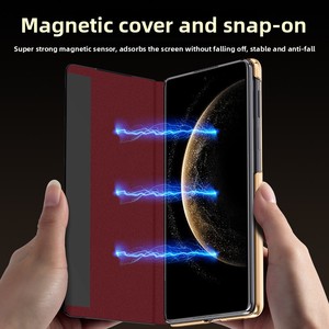 เคสโทรศัพท์ที่ใช้ร่วมกับ Huawei Mate X6/X5 ได้, สายคล้องข้อมือแบบหมุนได้รุ่นใหม่, เคสแบบพลิกแม่เหล็ก, เคสโทรศัพท์แบบพับได้ของ Huawei - Product Image 4