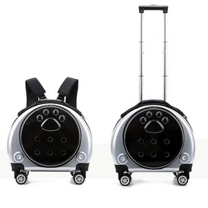 Mochila Transparente y Transpirable con Ruedas para Mascotas, con Ruedas Tipo Trolley para Viajes en Avión, para Gatos y Perros - Product Image 3
