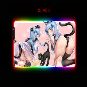 Игровой компьютерный коврик для мыши Mairuige с изображением девушки сексуальной попки и кошки, большой коврик для мыши, Настольный коврик для мыши, коврик для мыши со светодиодной подсветкой, коврик для клавиатуры - Product Image 2