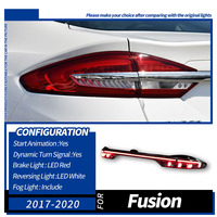 Conjunto de Luces Traseras LED de Ancho Completo XUNBAI para Mondeo Fusion 2013-2020, Nuevas con Señal de Giro Secuencial, Plug and Play, 1 Año de Garantía, para Automóvil