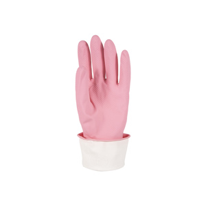Color Rosa Sapry flock forrado 50g guantes de goma de látex para el hogar - Product Image 1