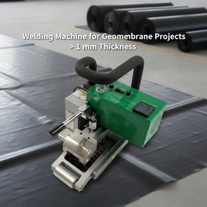 100% ASTM, Noir, <span class=keywords><strong>Polyéthylène</strong></span> haute densité lisse 1-1,5 mm, Géomembrane soudée et réparée - Product Image 6