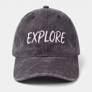 Gorras de Béisbol Personalizadas OEM de 6 Paneles con Logotipo Bordado, Gorras de Mezclilla Lavada sin Estructura Estilo Dad Hat - Product Image 3