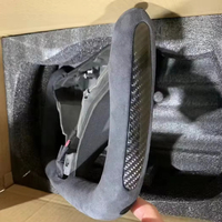 Volant sport en cuir personnalisé YOKE pour Tesla Model X/S, modèle à branchement arrière, chauffant, caractéristiques latérales en carbone