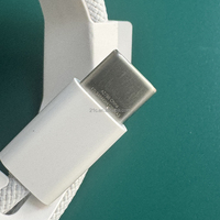 Cable Original de Nailon Trenzado de 60W con Doble USB C, 1M, Carga Rápida, Tipo C a Tipo C para iPhone 17 16 15 Pro Max Plus
