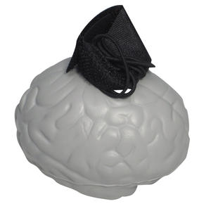 Balles anti-stress personnalisées en forme de cerveau avec logo promotionnel, en mousse PU extensible, cadeau de bureau, nouveauté neurologique - Product Image 1