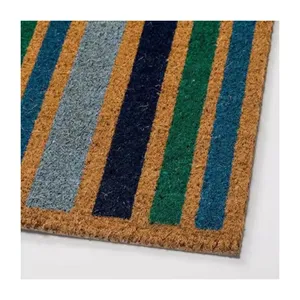 Muti-colours coconut fiber mat rectangular coconut doormat floor mat 40X60 50X80 60X90