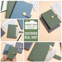 Carnet portable personnalisé A5 en cuir avec fermeture magnétique et gaufrage, idéal pour les réunions d'entreprise, le journal de travail des étudiants, possibilité de personnalisation