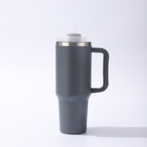 Vaso Térmico de Viaje de Acero Inoxidable de 40 oz, Diseño Moderno, Libre de BPA, con Asa, para Bebidas Calientes/Frías, Aislamiento Térmico de 6-12 Horas, Ideal para Regalo - Product Image 4