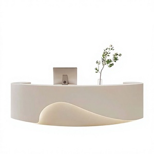 Factory Direct <b>Desk</b> Reception Counter Front <b>Desk</b> White Reception <b>Desk</b> Counter Office Table - Product Image 1
