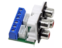 Adaptateur RCA pour entrée audio Lotus à 4 positions, pour carte de câblage de haut-parleur de châssis DIY, accessoires audio, carte de câblage