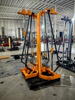 Station d'entraînement fonctionnelle à câbles avec double poulie réglable pour musculation croisée, idéale pour salle de sport commerciale et entraînement complet du corps