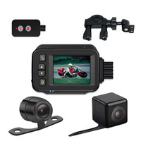 Caméra de tableau de bord personnalisée pour moto avec deux caméras 720P avant et arrière, commande filaire, pour la conduite et l'enregistrement en véhicule, spécialement conçue