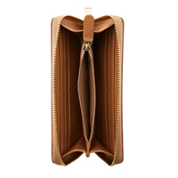 Dompet Wanita RFID Klasik OEM ODM, Dompet Kulit Mewah, Dompet Kulit Vegan, Dompet Wanita, Tempat Kartu Logo Kustom