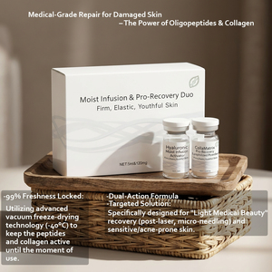Kit d'essence visage <span class=keywords><strong>anti</strong></span>-rides et raffermissante en poudre lyophilisée de polypeptides fermentés, technologie biotechnologique OEM, pour les soins quotidiens de la peau - Product Image 4