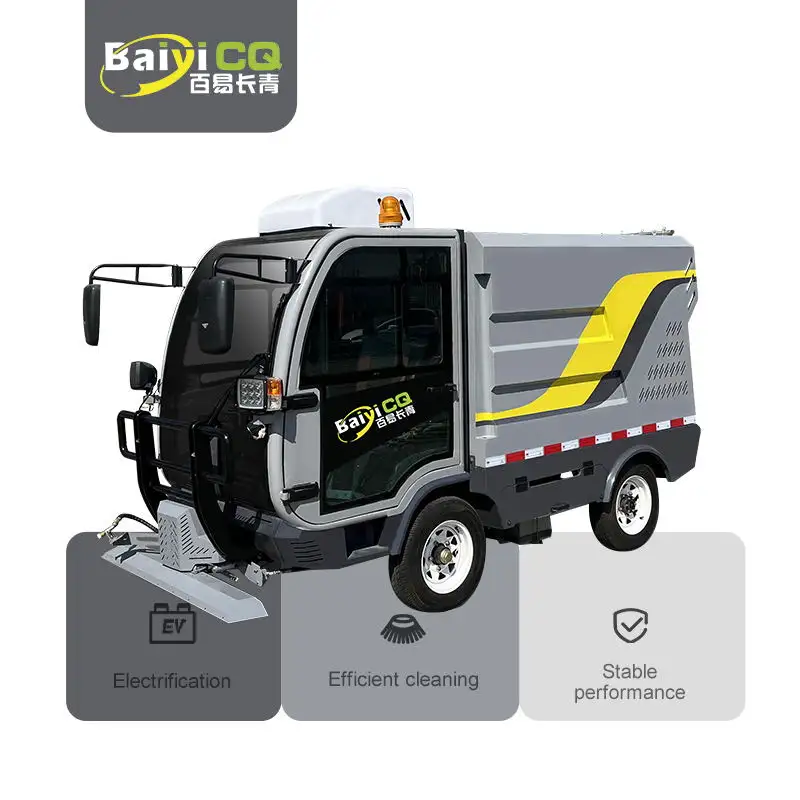 Baiyi C12 multifunctional road cleaning vehicle can meet the requirements of right-hand drive customers
