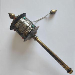 รอกสวดมนต์ของชาวพุทธทิเบตของสะสมทางศาสนาทำด้วยมือ - Product Image 3