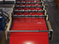 Ligne de production de tuiles de toiture émaillées couleur de haute qualité 828 mm avec empileur, moteur et pompe – Équipement de production complet