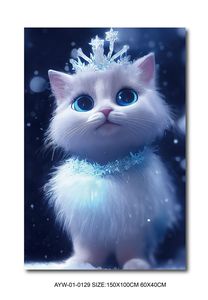 Tableau d'art abstrait moderne, <span class=keywords><strong>peinture</strong></span> sur <span class=keywords><strong>toile</strong></span> encadrée, impression numérique, rugissement de <span class=keywords><strong>lion</strong></span> sauvage, chat, cerf, décoration murale - Product Image 2