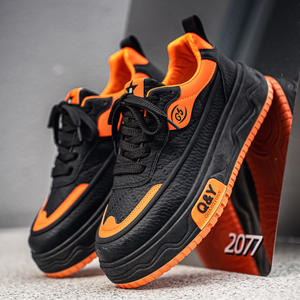 Zapatillas deportivas de diseño único, estilo casual y de caña baja, con suela gruesa y antideslizante, ideales para estudiantes, calzado deportivo para hombre. - Product Image 5