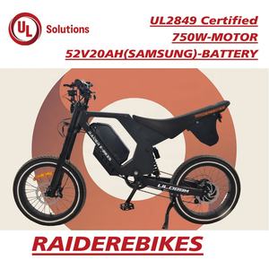 <span class=keywords><strong>Raider</strong></span>-UL088M meilleurs vélos électriques légers moto électrique pleine grandeur moto de saleté <span class=keywords><strong>750W</strong></span> 52V20AH UL2849 motos électriques de certification - Product Image 3