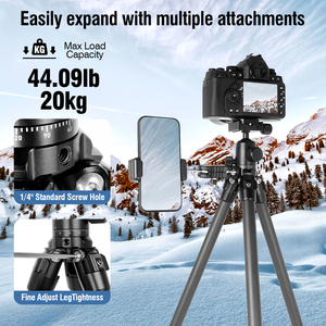 Nuevo soporte de fotografía multifuncional en línea fotografía profesional necesario trípode de fibra de carbono ultraligero negro - Product Image 4