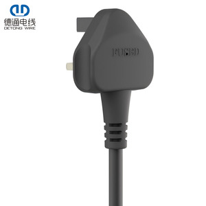 <span class=keywords><strong>Enchufe</strong></span> de Alimentación con Fusible de 3 Pines con Certificación ASTA DT-101 UK BS 1363, con Pin de Tierra de Plástico Simulado para Electrodomésticos, 3A 250V, Negro - Product Image 1