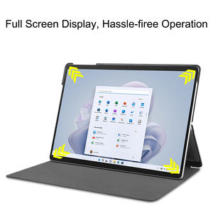 Pour <span class=keywords><strong>Microsoft</strong></span> Surface Pro 10/9 Case, PU Folio Slim Hard Shell Housse de protection pour Surface Pro 10 2024/Pro 9 13 "2022 Tablet - Product Image 4