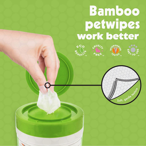 Lingettes pour animaux de compagnie en <span class=keywords><strong>bambou</strong></span>, marque privée OEM ODM, 200 lingettes, pour nettoyer le visage, les pattes, les oreilles, le corps et la zone des yeux des chiens et des chats - Product Image 2