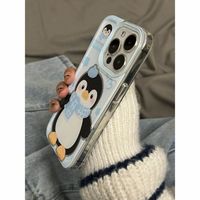 Coques de téléphone portable antichoc mignonnes motif pingouin pour iPhone 17 Air 16 Plus Pro Max 15 14 13 12 11 X XR – Housse de protection souple anti-chute