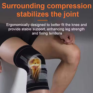Genouillère de Soutien Sportif Personnalisée en Spandex et Polyester pour le Soulagement de la Douleur Arthritique – Équipement de Compression pour la Sécurité Physique - Product Image 5