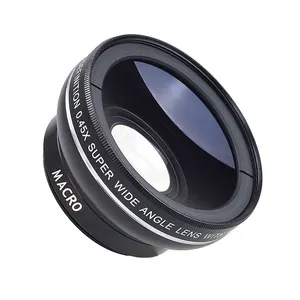 2023 Best Selling Cheap OEM 0.45 X Supper Wide Angle Macro Mobile Phone Lens Portable Camera Photo Lens For Iphone Smart Phone