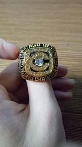 Bague pour homme en alliage plaqué or rose, championnat des Cubs de Chicago 1985, cadeau d'anniversaire, style traditionnel, collection de souvenirs - Product Image 5
