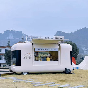 Lightweight Portable Catering Trailer Stainless Steel Mobile Food Vending Truck For Party And Outdoor Activity - Product Image 3