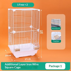 Metalen transparante vogel- en reptielenkooi extra groot huishoudelijk villa-ruimte decoratief met tijgerhuid pioenroos Xuanfeng design - Product Image 6