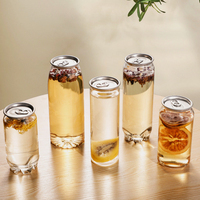 Boîtes faciles à ouvrir en plastique PET transparent de 250 ml, 330 ml, 350 ml, 500 ml, 650 ml, 700 ml pour l'emballage de jus, de soda, de bière et de café