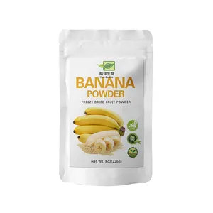 Customized banana fruit powder for food freeze dried banana powder 100g organic banana powder