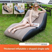 Canapé-lit gonflable portable Highwin moderne et pliable pour couple, résistant à l'eau, pour extérieur, salon, chambre, idéal pour les personnes qui recherchent la détente
