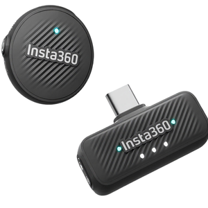 Microphone sans fil Insta360 Mic Air Lavalier (1 émetteur 1 récepteur) à réduction de bruit, portée de 300 m, type C, plastique, iPhone/Android/PC/Mac, Vlog - Product Image 1