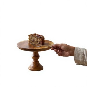 Wooden Eco-Friendly Multi-Layer <b>Cake</b> Stand Handmade Rustic Dessert Display Holder Three <b>Tier</b> Pedestal Dishwasher Safe for Home - Product Image 5