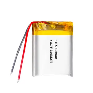 Venta al por mayor de fábrica 502020 3,7 V 150mAh Li-Polymer Recargable LP502020 3,7 V baterías de polímero de litio