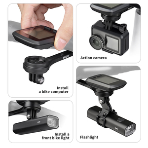 Giá đỡ máy tính xe đạp hợp kim nhôm MUQZI, giá đỡ đèn pha xe đạp đường trường, giá đỡ đồng hồ bấm giờ dành cho <span class=keywords><strong>Garmin</strong></span> Bryton Cateye - Product Image 4