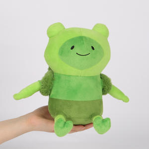 ตุ๊กตาผ้ากำมะหยี่ลาย<span class=keywords><strong>การ์ตูน</strong></span>ตัวละครจากแอดเวนเจอร์ไทม์  รูปกบสีเขียว  พร้อมคอนโซลเกมสีฟ้า  ของเล่นตุ๊กตา  หมอนอิง  รับทำโลโก้ตามสั่ง - Product Image 4