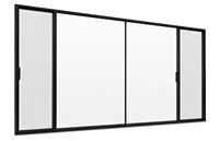 Porte coulissante en aluminium Deyu 138, style minimaliste moderne, certifiée NAFS, double vitrage panoramique, insonorisation, idéale pour les centres commerciaux et les hôtels