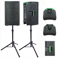 Enceinte Amplifiée Professionnelle Polyvalente 2000 Watts 15 Pouces, Système de Sonorisation PA avec BT DSP Mixeur Écho Guitare