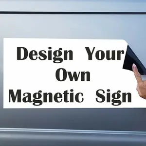 Adesivi per finestre in vinile per auto con decorazione di stampa personalizzata adesivi per auto magnetici per Banner pubblicitari flessibili per auto