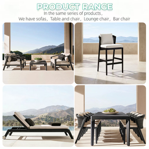<span class=keywords><strong>Conjunto</strong></span> de <span class=keywords><strong>Mesa</strong></span> <span class=keywords><strong>y</strong></span> <span class=keywords><strong>Sillas</strong></span> de Comedor para Exteriores, Diseño Moderno con Cuerdas, Muebles de <span class=keywords><strong>Jardín</strong></span> de Aluminio, Muebles de Patio para Villa o Resort - Product Image 6