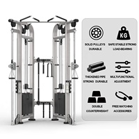 Peralatan Gym Komersial Sistem Katrol Ganda yang Dapat Disesuaikan